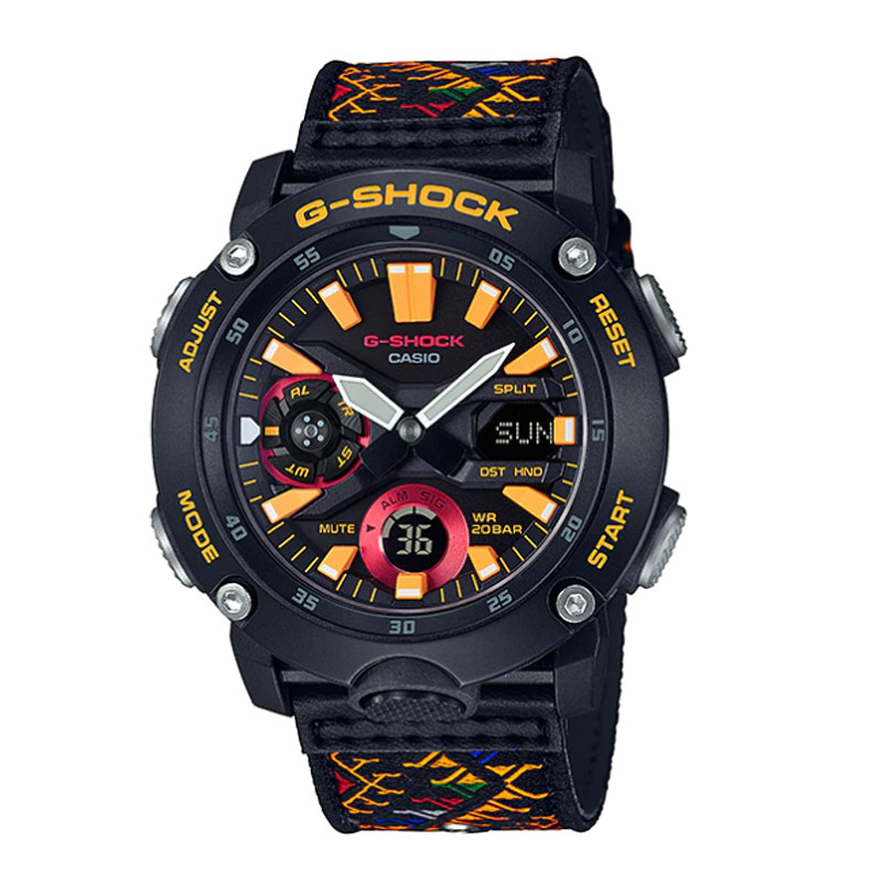 JAM TANGAN  CASIO G-shock Bhutan Textile Traditional Pattern [LIMITED]