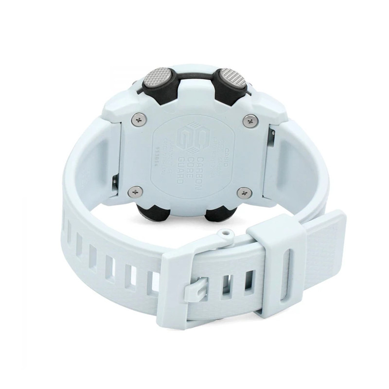 JAM TANGAN  CASIO G-shock Digital Analog Dial White Resin Strap