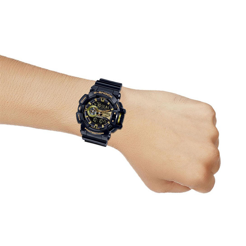 JAM TANGAN  CASIO G-shock Water Resistance 200M Black Resin Band