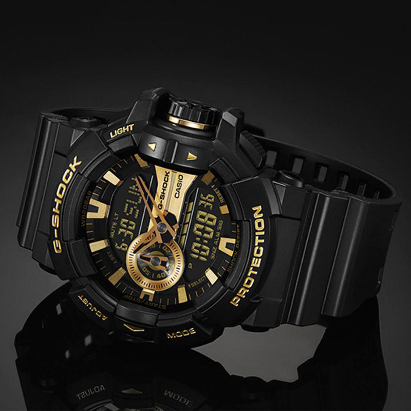JAM TANGAN  CASIO G-shock Water Resistance 200M Black Resin Band