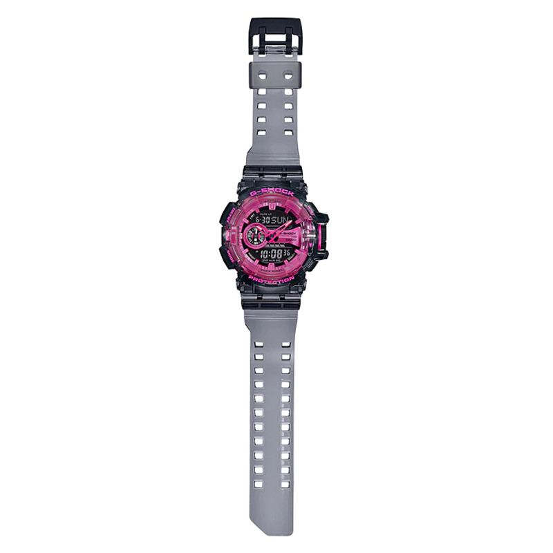 JAM TANGAN  CASIO G-shock Special Color Digital Analog Dial Grey Resin Strap