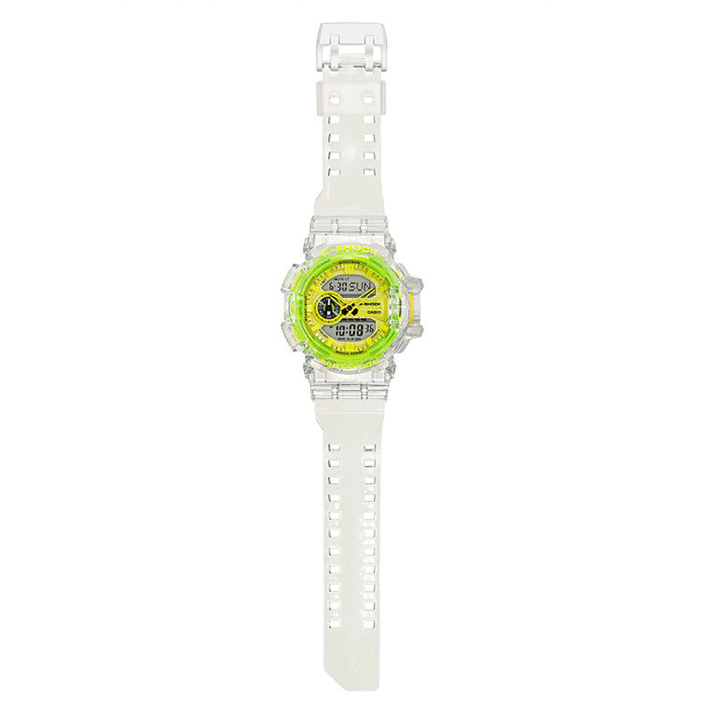 G-shock Special Color Digital Analog Dial White Transparent Resin Strap foto 2