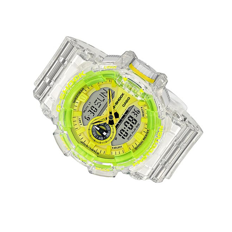 G-shock Special Color Digital Analog Dial White Transparent Resin Strap foto 3