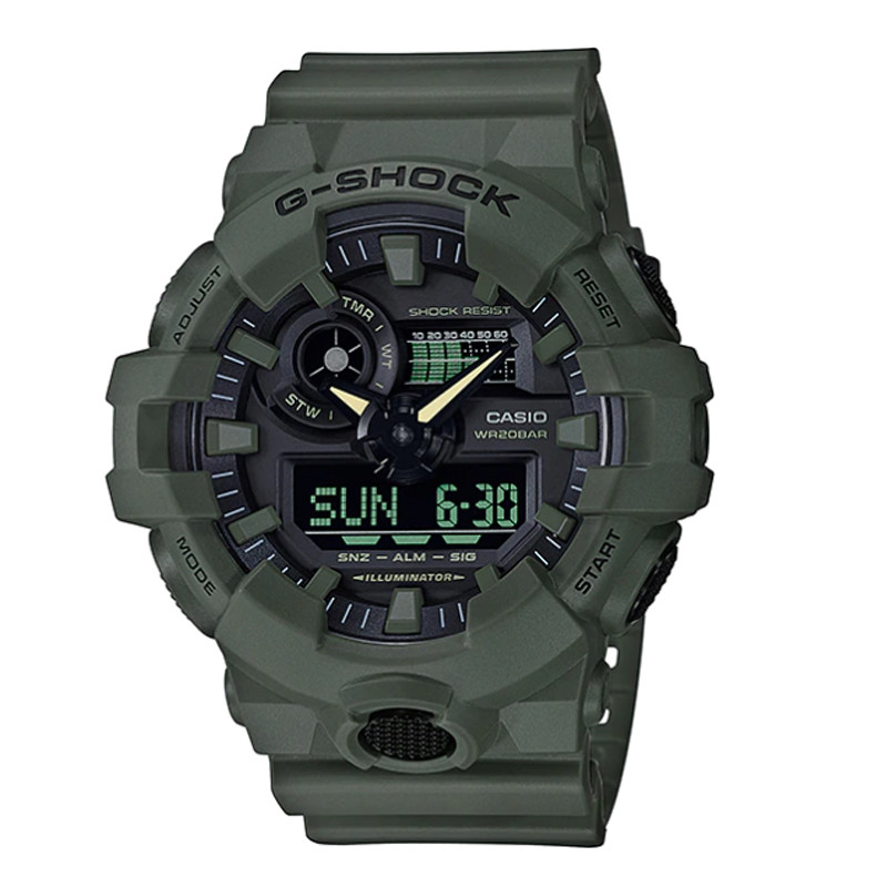 Jual JAM TANGAN Pria CASIO G shock Standard Digital Analog Dial Military Utility Army Green Original Termurah di Indonesia Ncrsport