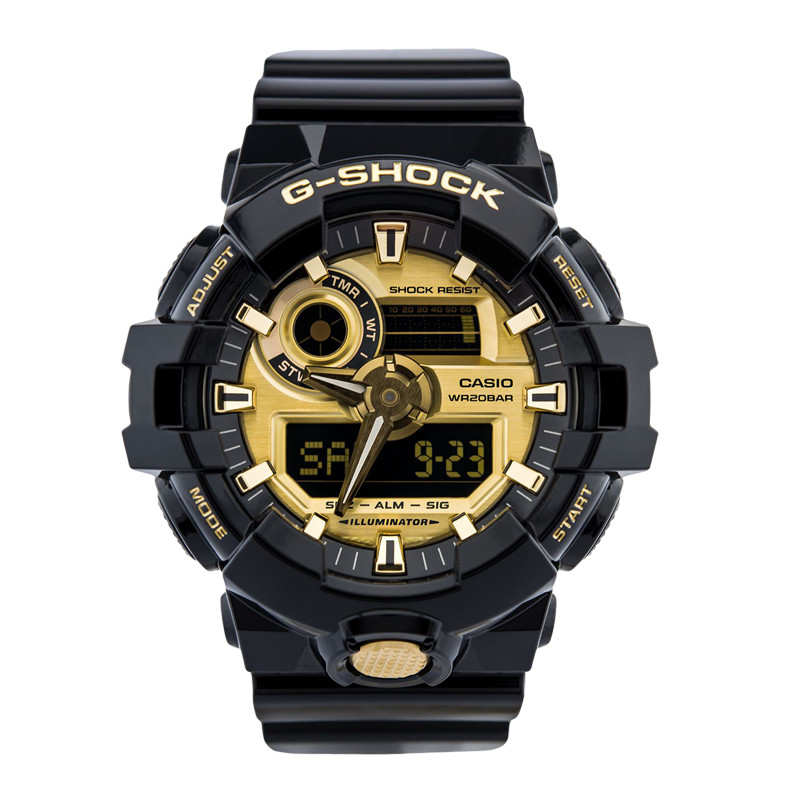 JAM TANGAN  CASIO G-shock Analog-Digital Black Resin Strap