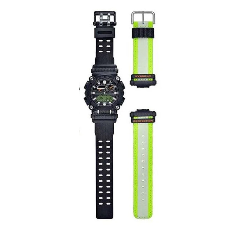 JAM TANGAN  CASIO G-Shock Standard Digital Analog Dial Black Resin Strap