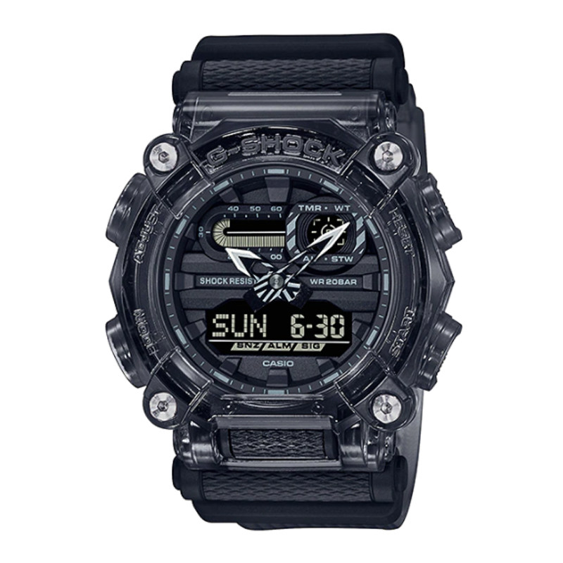 Jam Tangan Casio G-shock Black Dial Resin Strap Black