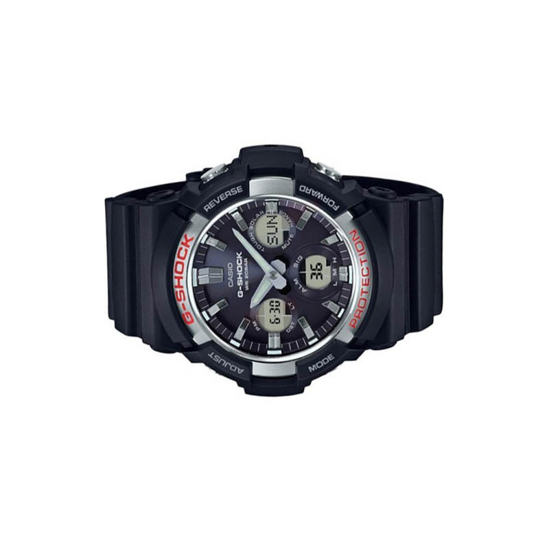 JAM TANGAN  CASIO G-shock Digital Analog Display Dial Black Resin Strap 