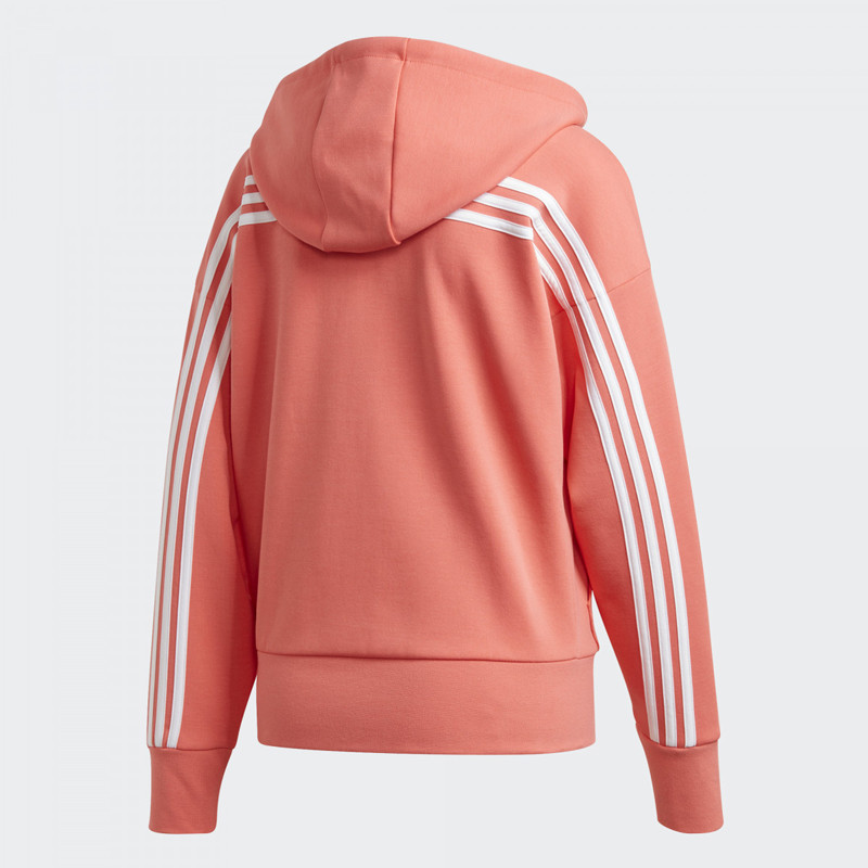 BAJU TRAINING ADIDAS Wmns 3-Stripes Doubleknit Full Zip Scuba Hoodie