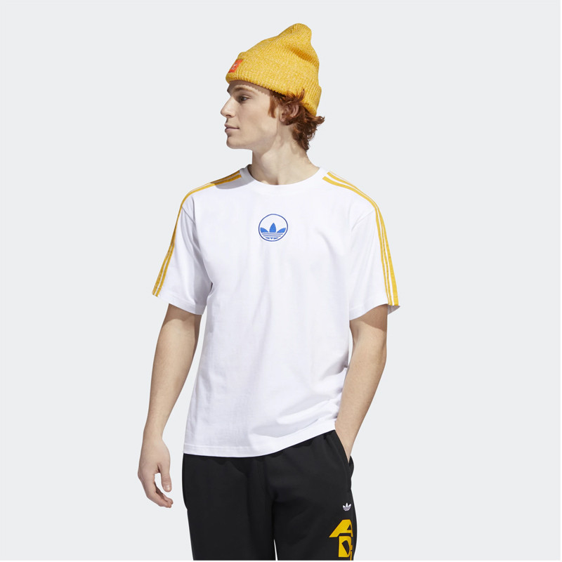 BAJU SNEAKERS ADIDAS 3 Stripes Circle Trefoil Tee