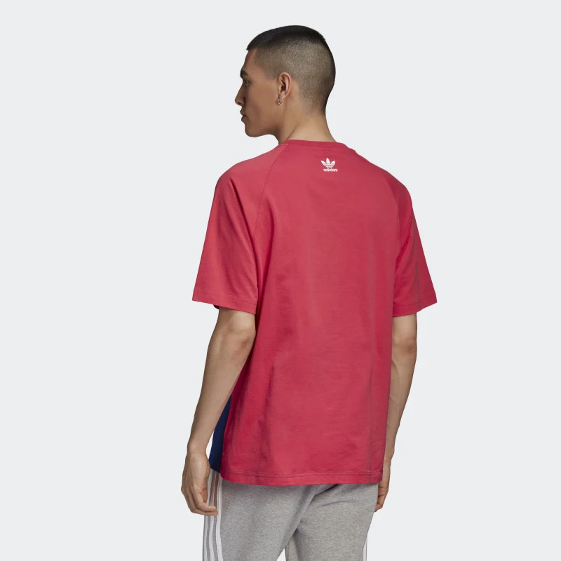 BAJU SNEAKERS ADIDAS Big Trefoil Blocked Colorblock Tee