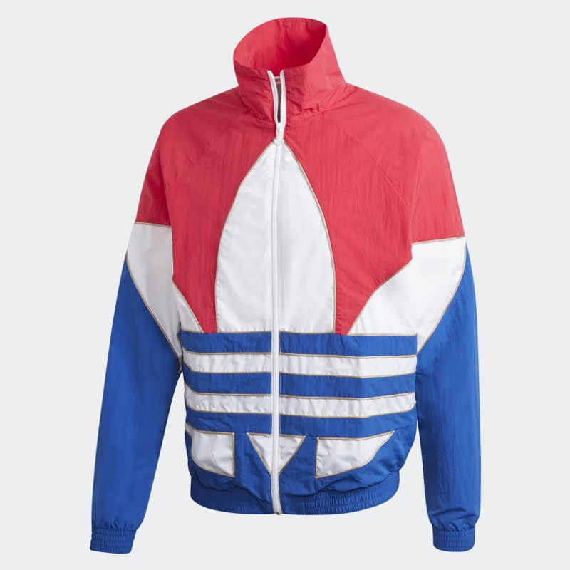 BAJU SNEAKERS ADIDAS Big Trefoil Outline Woven Colorblock Track Top