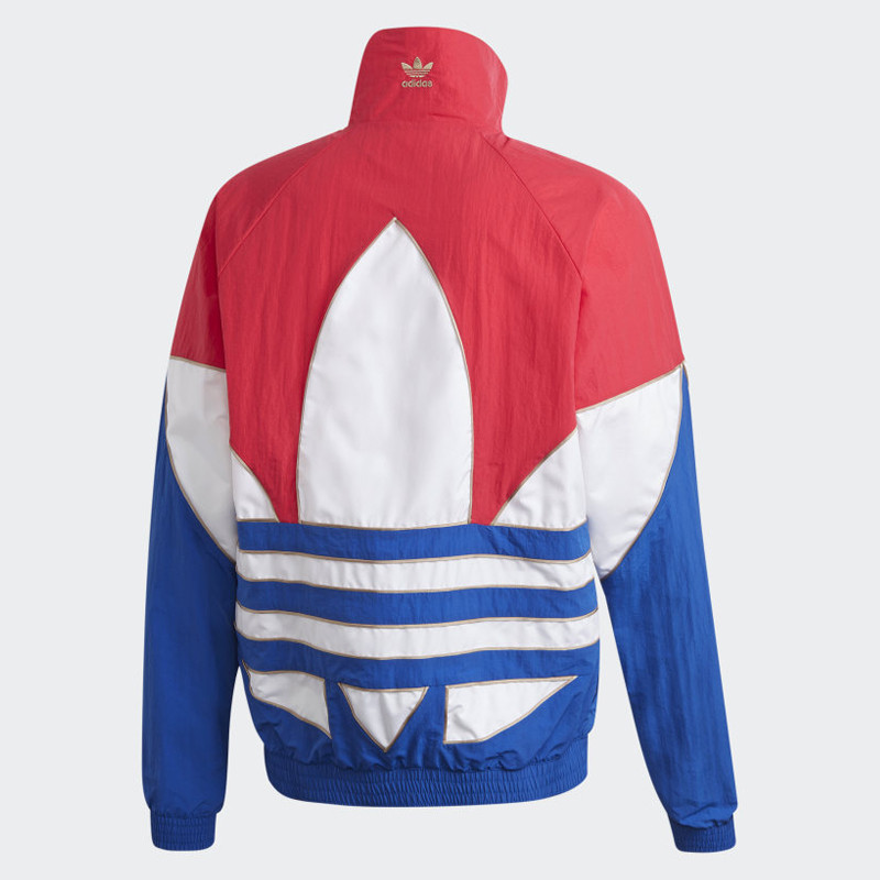 BAJU SNEAKERS ADIDAS Big Trefoil Outline Woven Colorblock Track Top
