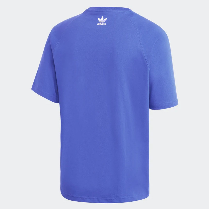 Baju Sneakers Adidas Big Trefoil Outline Tee Royal Blue - Main Image