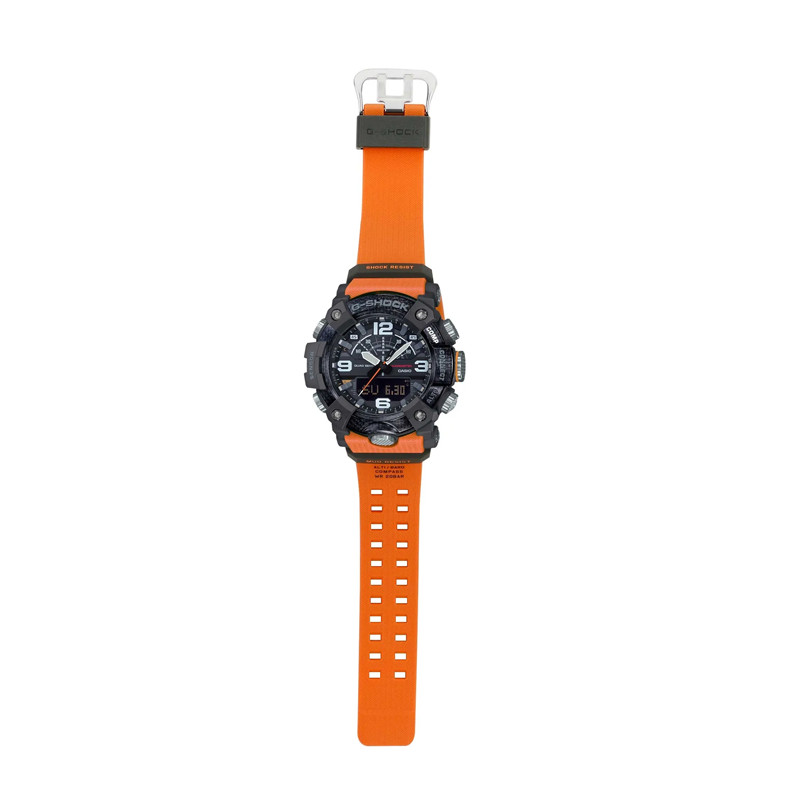 G-shock Mudmaster Digital Analog Dial Orange Resin Strap foto 3
