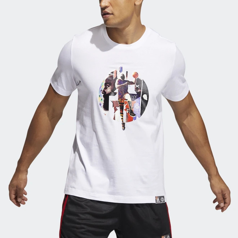 BAJU BASKET ADIDAS Harden Abstraction Tee
