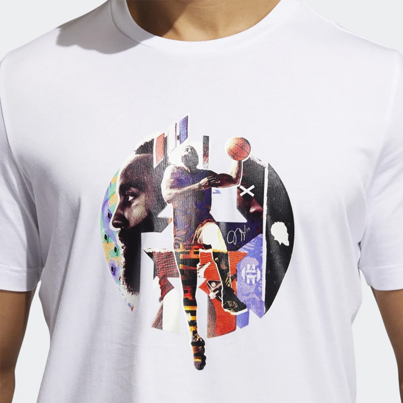 BAJU BASKET ADIDAS Harden Abstraction Tee