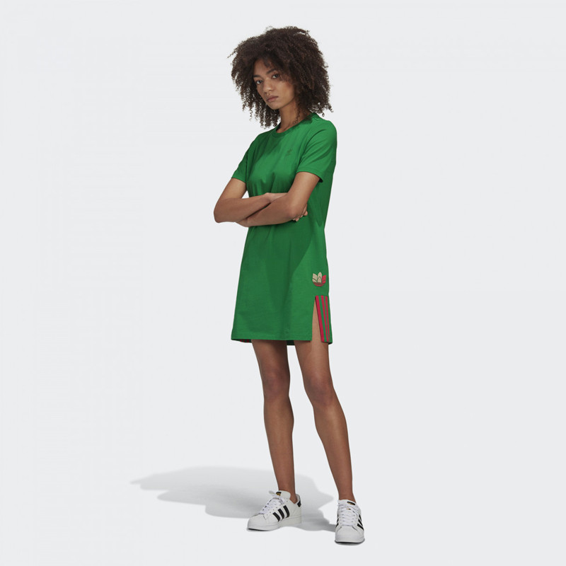 Wmns Adicolor 3D Trefoil Tee Dress foto 3