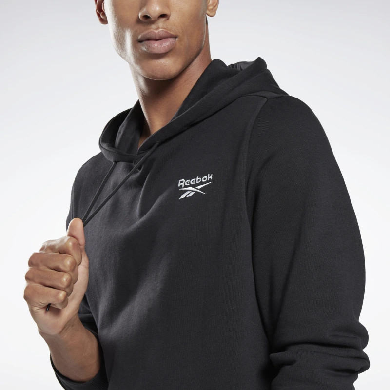 Jual BAJU TRAINING Pria REEBOK Identity Hoodie Black Original