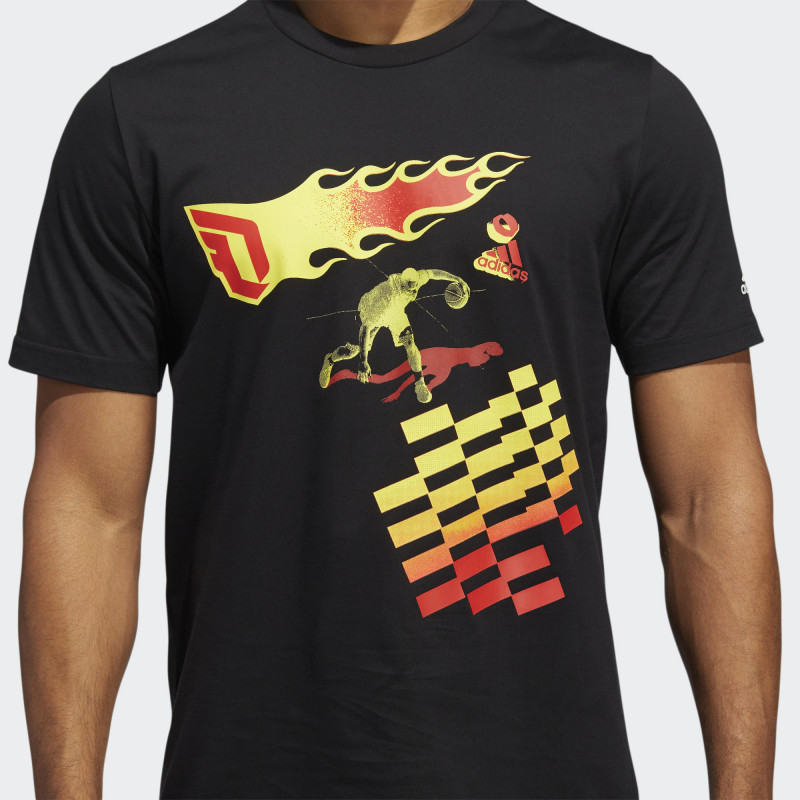 BAJU BASKET ADIDAS Dame Crazy Taxi Tee