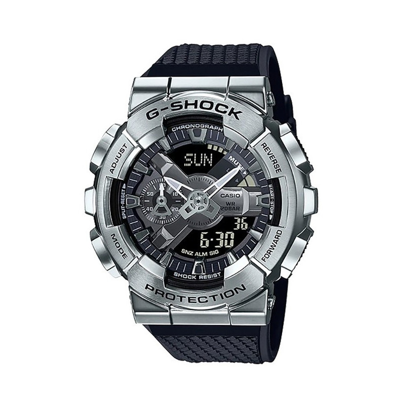 JAM TANGAN  CASIO G-shock Digital Analog Dial Black Resin Strap