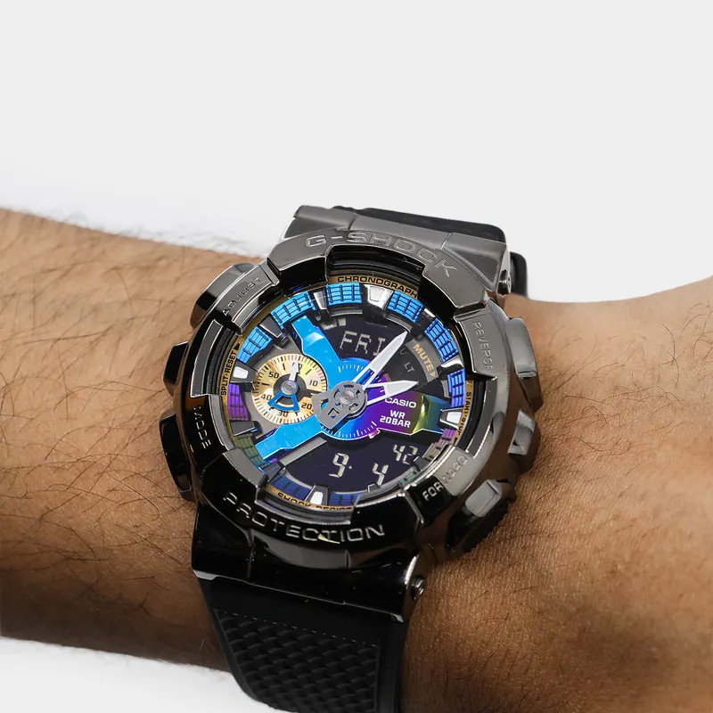 JAM TANGAN  CASIO G-Shock Metal Bezel Analog Digital