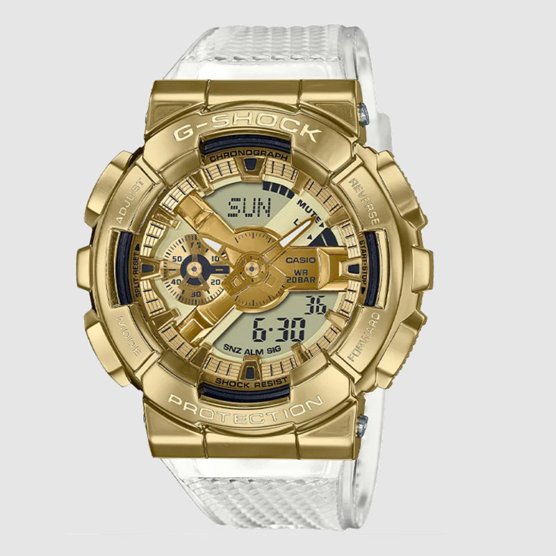 JAM TANGAN  CASIO G-shock Digital Analog Dial Clear Resin Strap