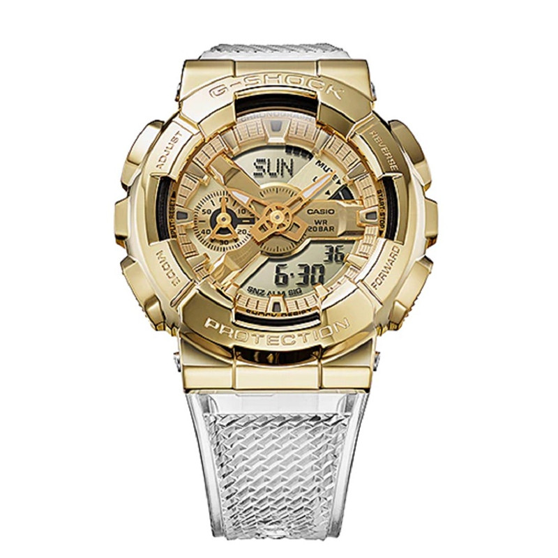 JAM TANGAN  CASIO G-shock Digital Analog Dial Clear Resin Strap