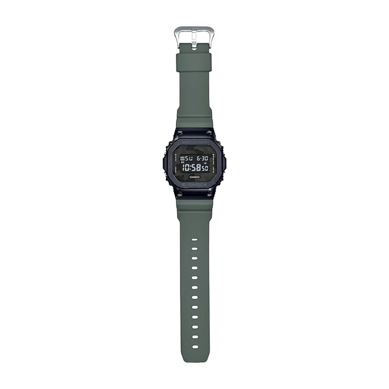 JAM TANGAN  CASIO G-shock Camouflage Digital Dial Green Resin Strap