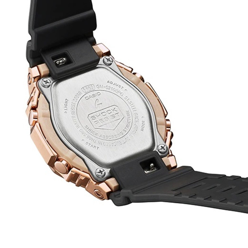 JAM TANGAN  CASIO Wmns G-Shock Metal Covered Digital Analog Dial