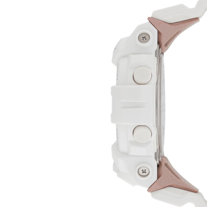 G-Shock S Series Digital Analog Dial White Resin Strap foto 2
