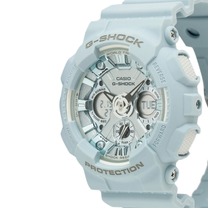 G-Shock S Series Digital Analog Dial Blue Resin Strap foto 2