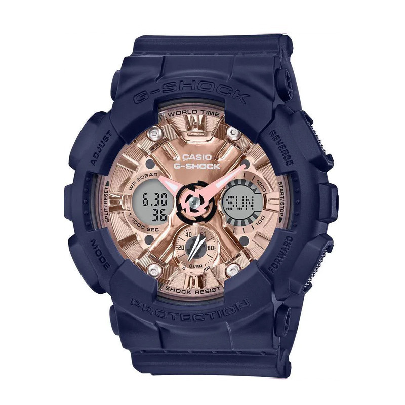JAM TANGAN  CASIO G-Shock Digital Analog Dial Navy Resin Strap