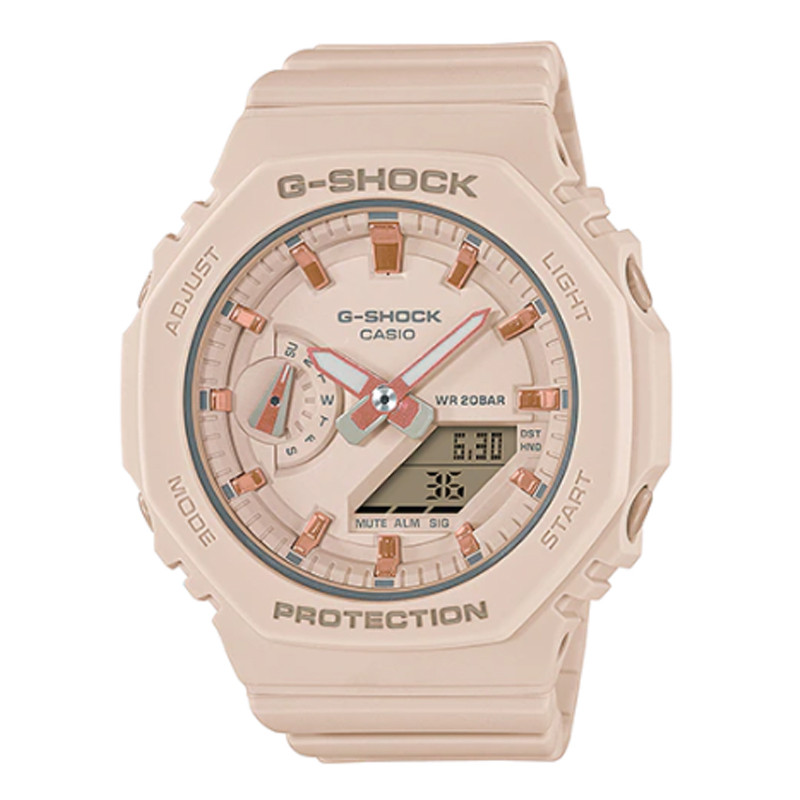 JAM TANGAN  CASIO G-Shock Carbon Soft Brown Dial Resin Strap