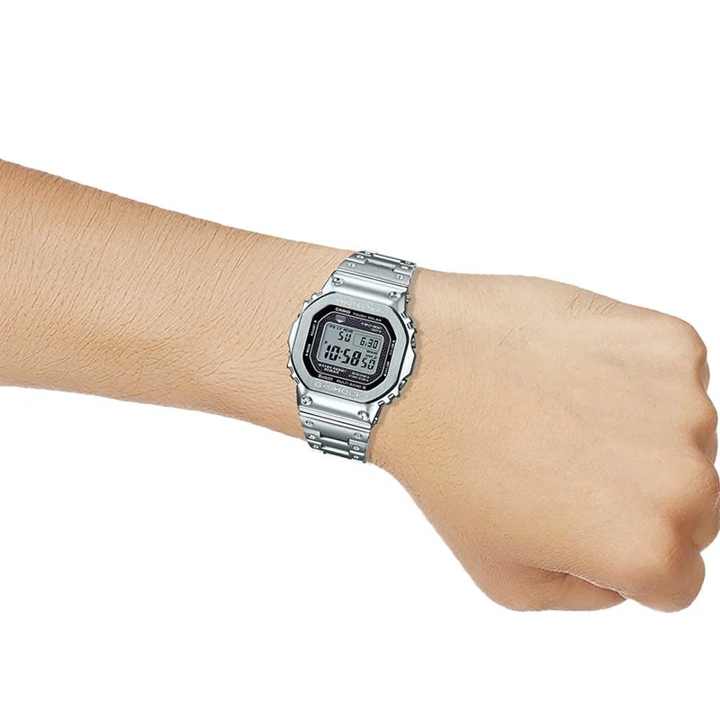 JAM TANGAN  CASIO G-shock GMW Series Digital Dial Silver Stainless Steel