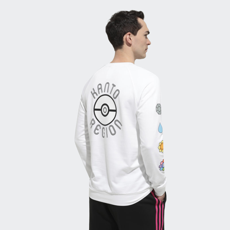 BAJU SNEAKERS ADIDAS Pokemon Crewneck Sweatshirt