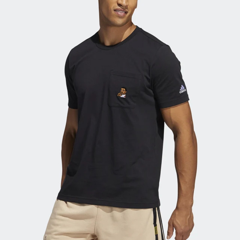 BAJU BASKET ADIDAS Dame Avatar Pocket Tee