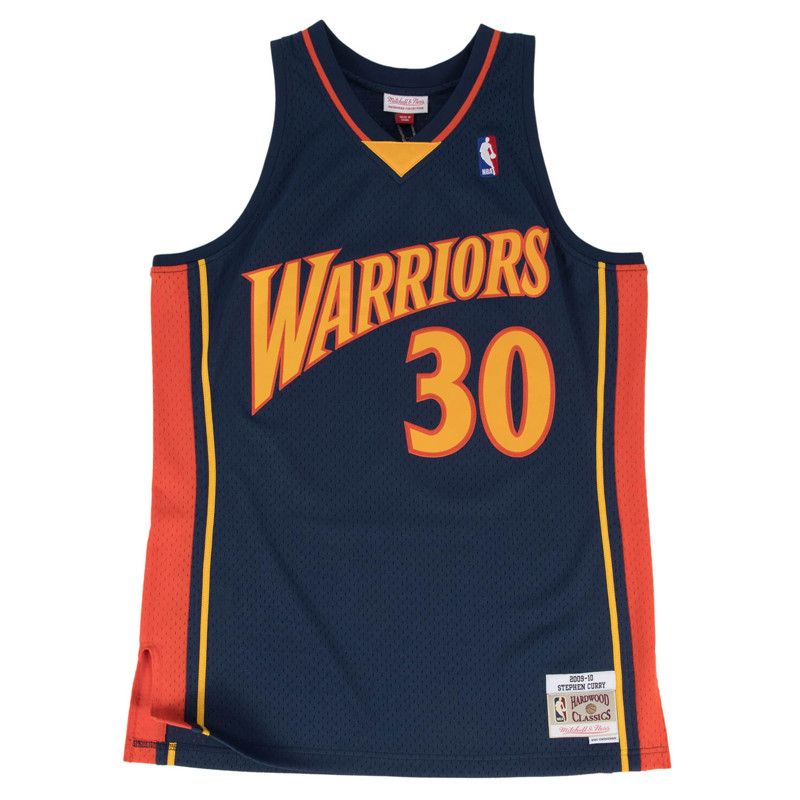 BAJU BASKET MITCHELL N NESS Golden State Warriors Road 2009-10 Stephen Curry Swingman Jersey
