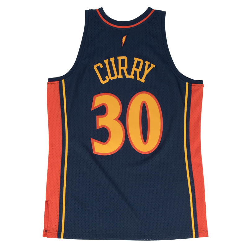 BAJU BASKET MITCHELL N NESS Golden State Warriors Road 2009-10 Stephen Curry Swingman Jersey