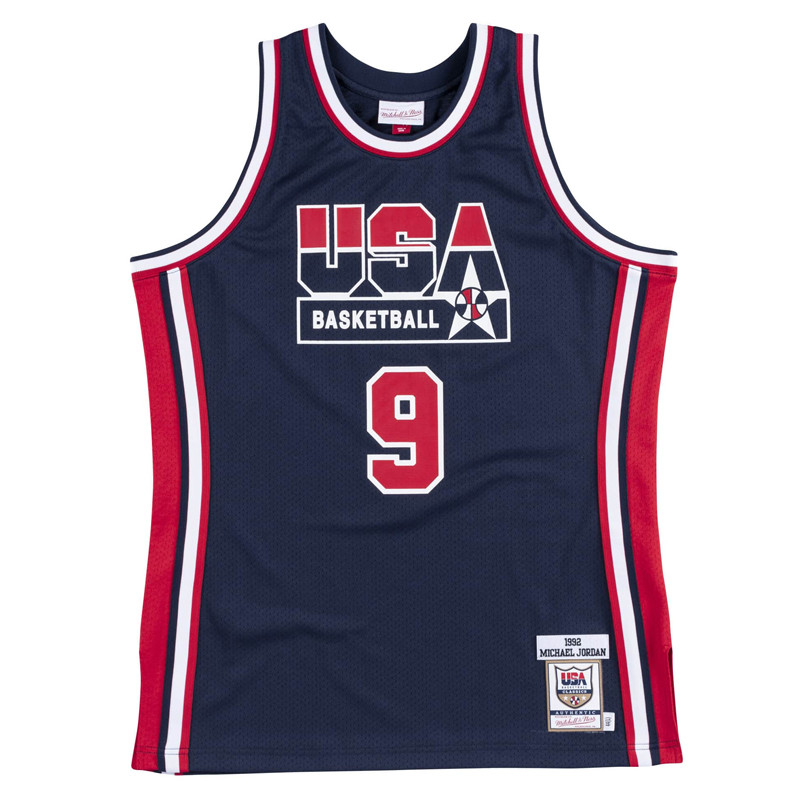 BAJU BASKET MITCHELL N NESS Authentic Team USA 1992 Michael Jordan Jersey