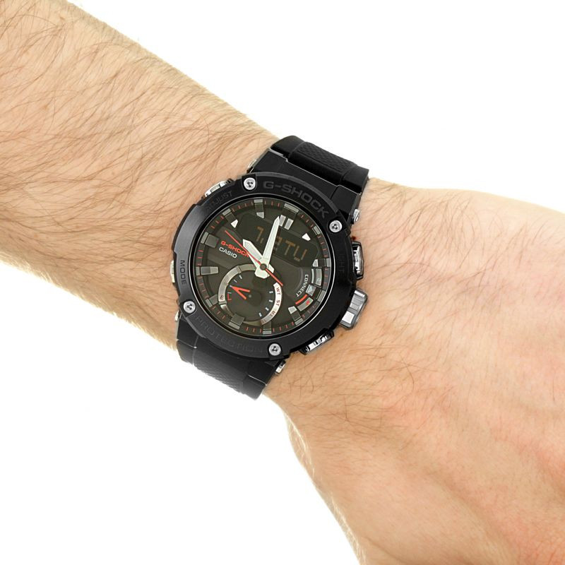 G-shock G-Steel Series Tough Solar Digital Analog Dial Black Resin Strap foto 4