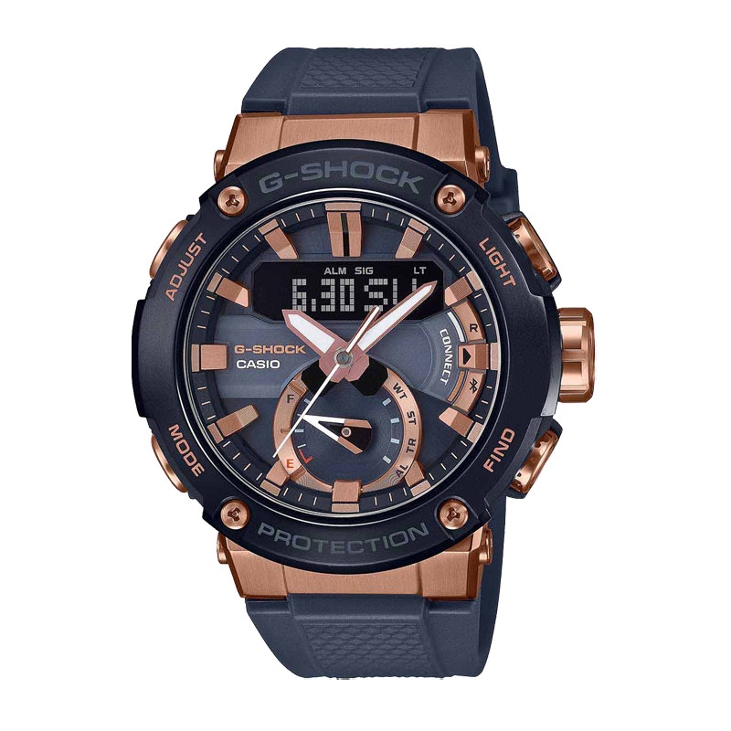 JAM TANGAN  CASIO G-shock G-Steel Series Digital Analog Dial Grey Resin Strap