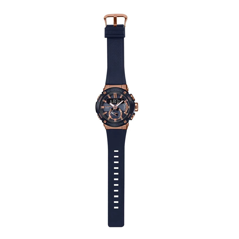 JAM TANGAN  CASIO G-shock G-Steel Series Digital Analog Dial Grey Resin Strap