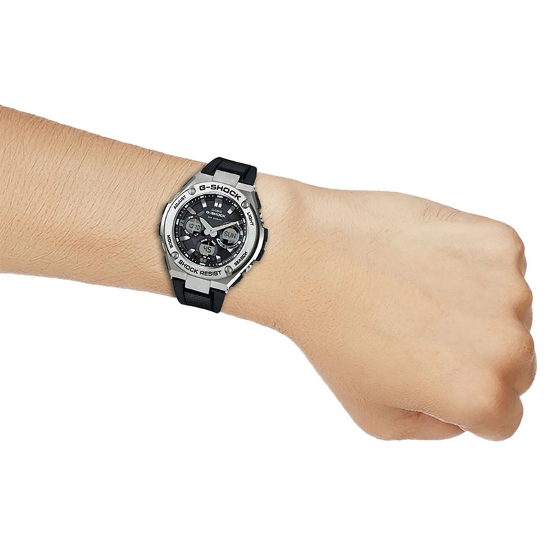 JAM TANGAN  CASIO G-shock Tough Solar Water Resistance 200M Black Resin Band