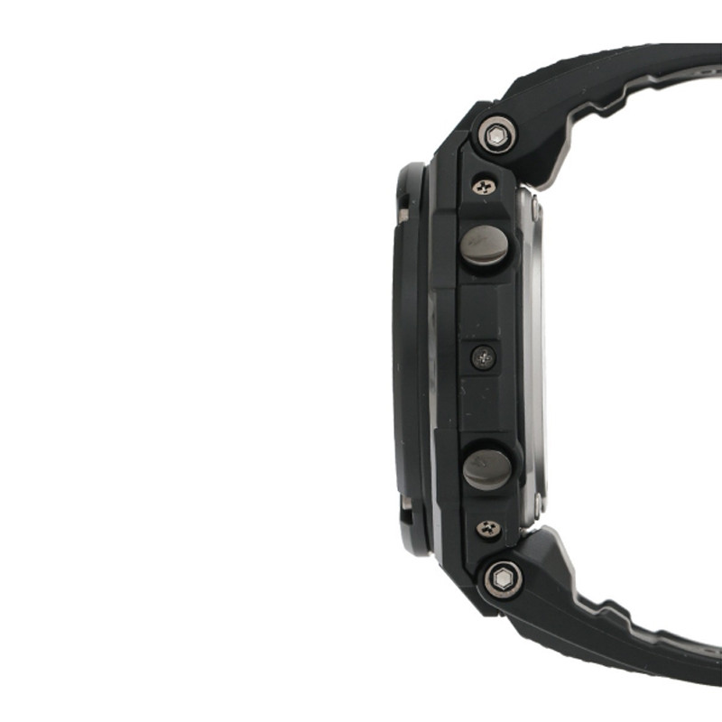 JAM TANGAN  CASIO G-Shock G-Steel Tough Solar Black Case Rubber Strap
