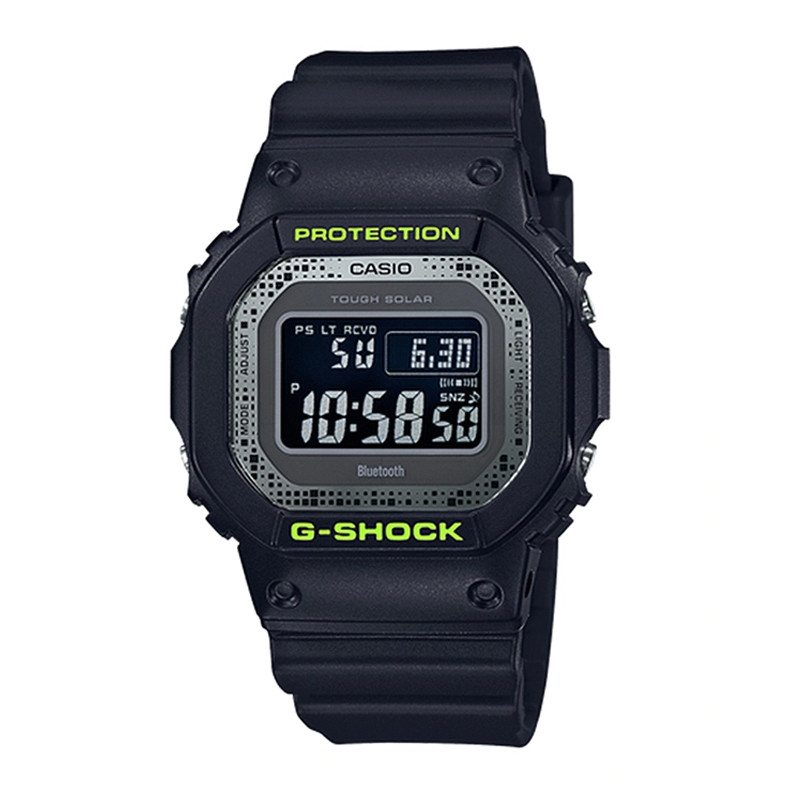 JAM TANGAN  CASIO G-Shock Resin Black And Yellow Digital Watch