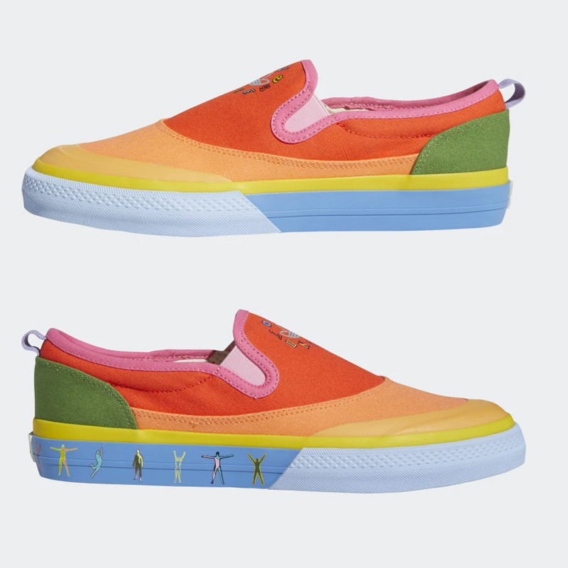 SEPATU SNEAKERS ADIDAS NIZZA SLIP-ON PRIDE