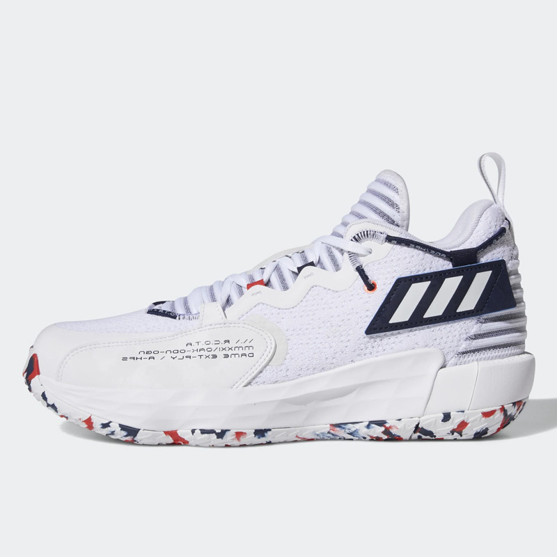 Sepatu Basket Adidas Dame Extply Usa Cloud White