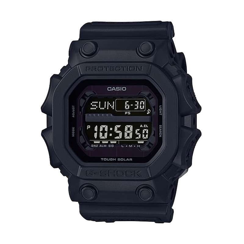 Jam Tangan Casio G shock Solar Powered Water Resistant 200m Darknight Black