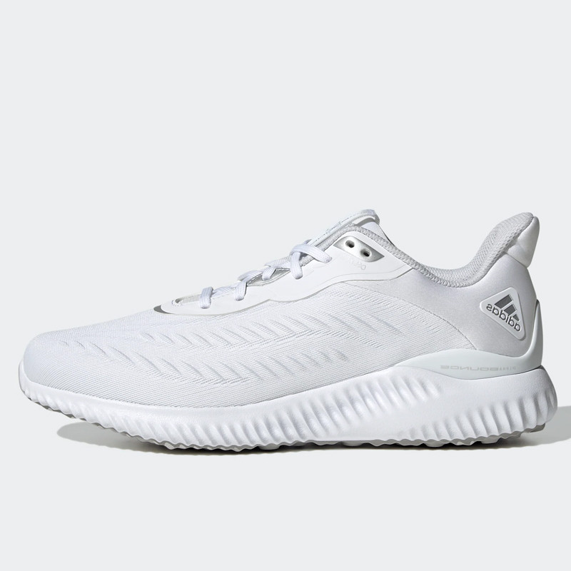 Sepatu Lari Adidas Alphabounce White Silver